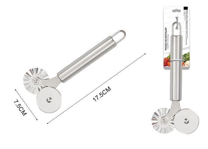 Utensilios de acero inoxidable con mango tubular redondo, ref. 60007