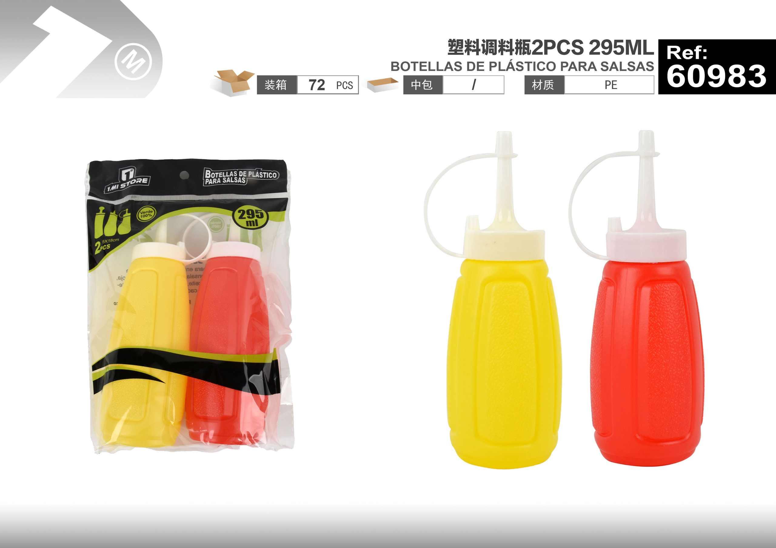 Botella para condimentos, 295 ml, 2 piezas