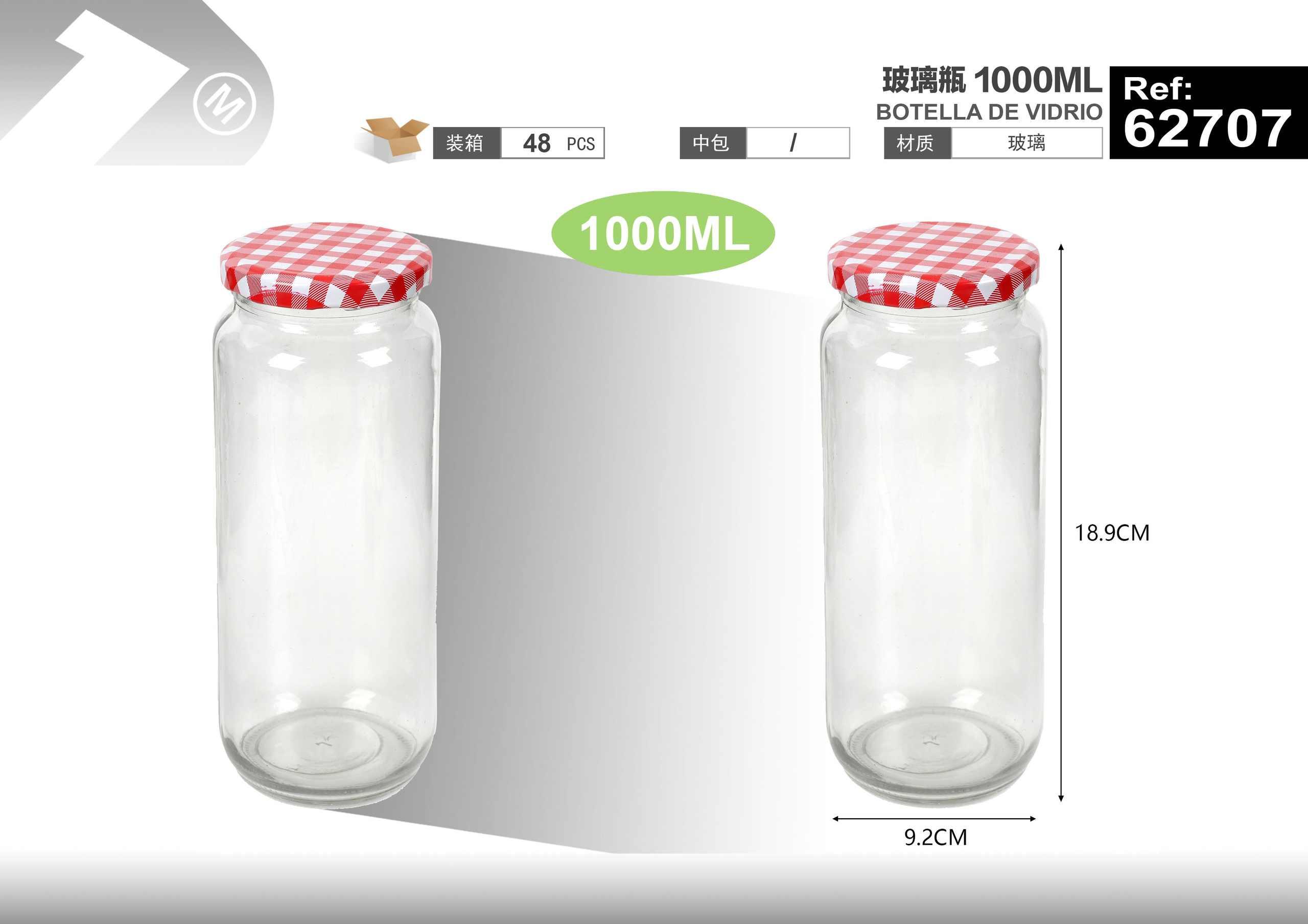 Frasco hermético, 1000 ml, ref. 62707