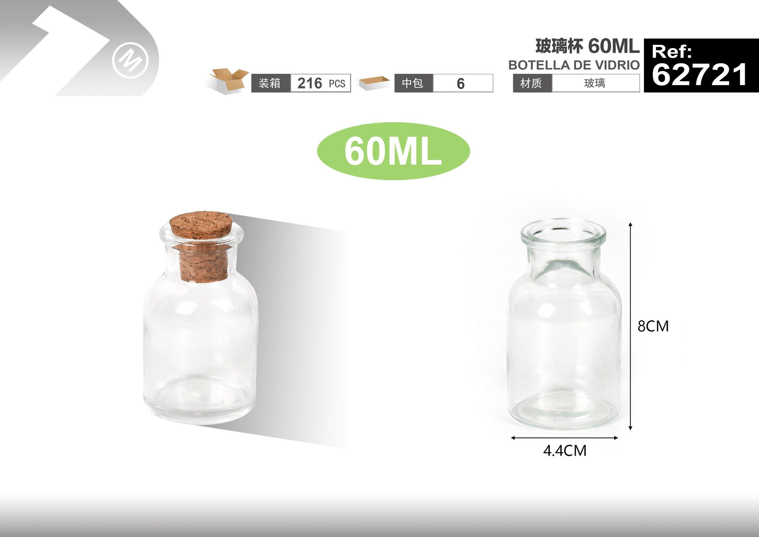 Frasco hermético, 60 ml, ref. 62721