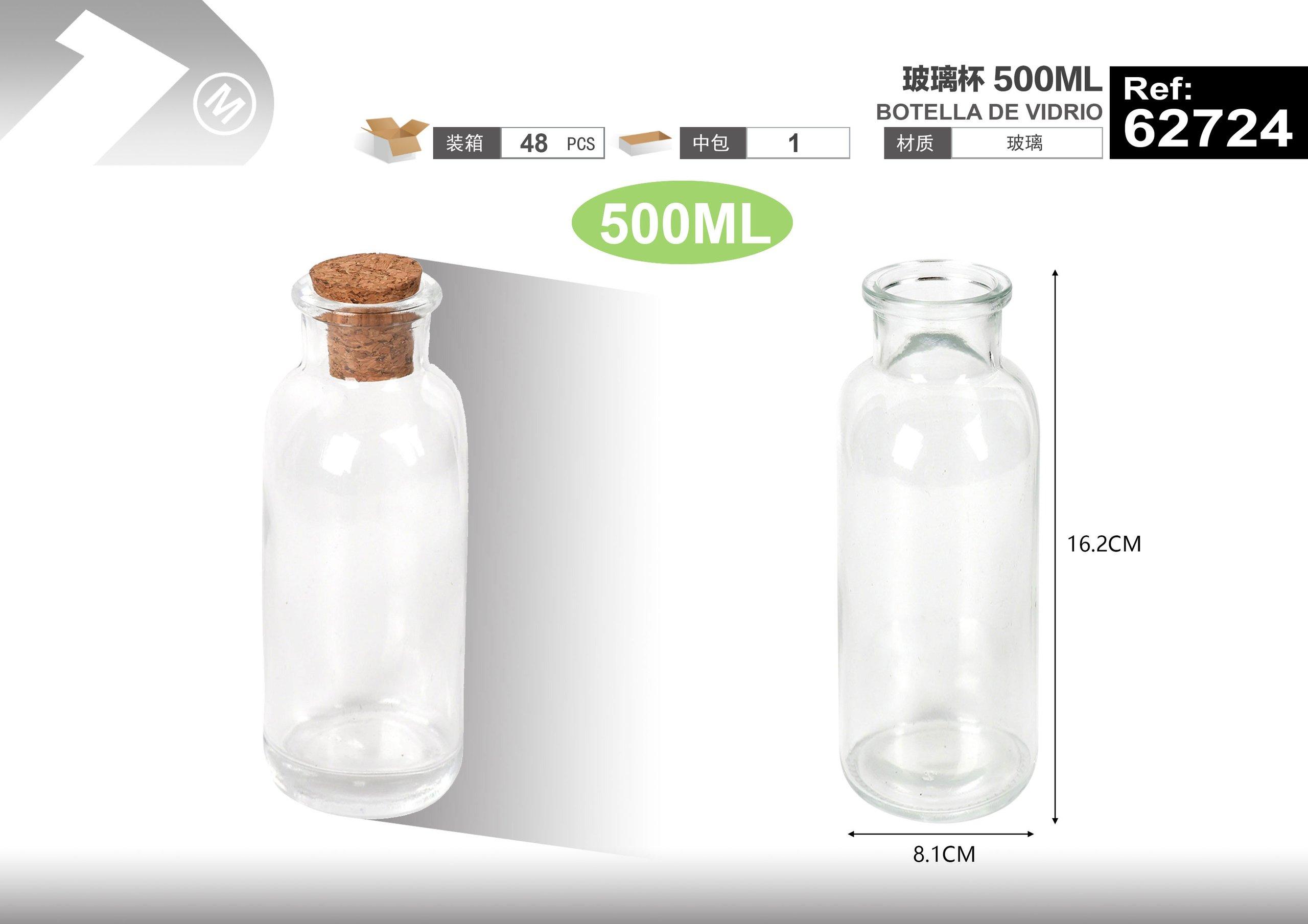 Frasco hermético, 500 ml, ref. 62724