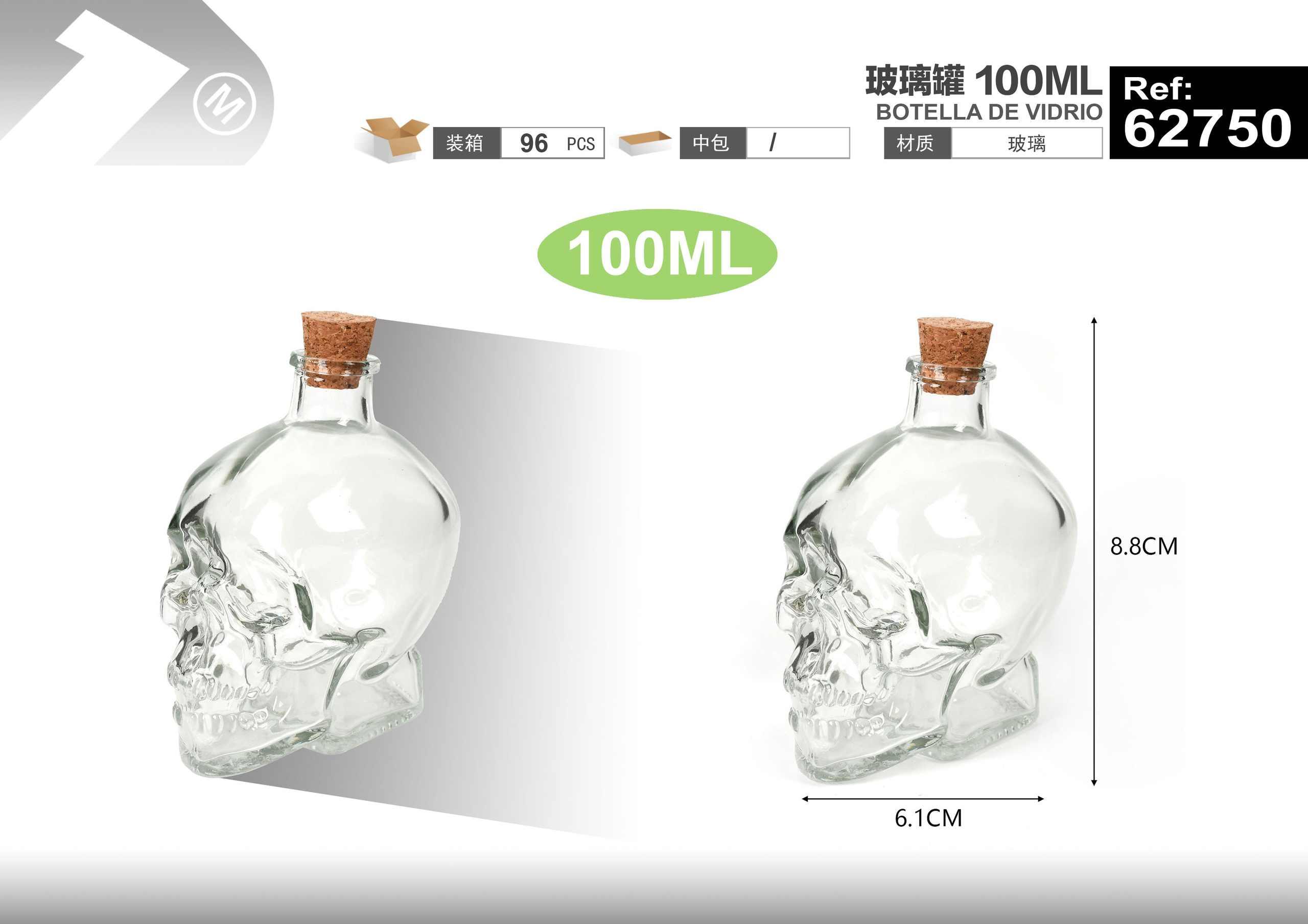 Frasco hermético, 100 ml, ref. 62750