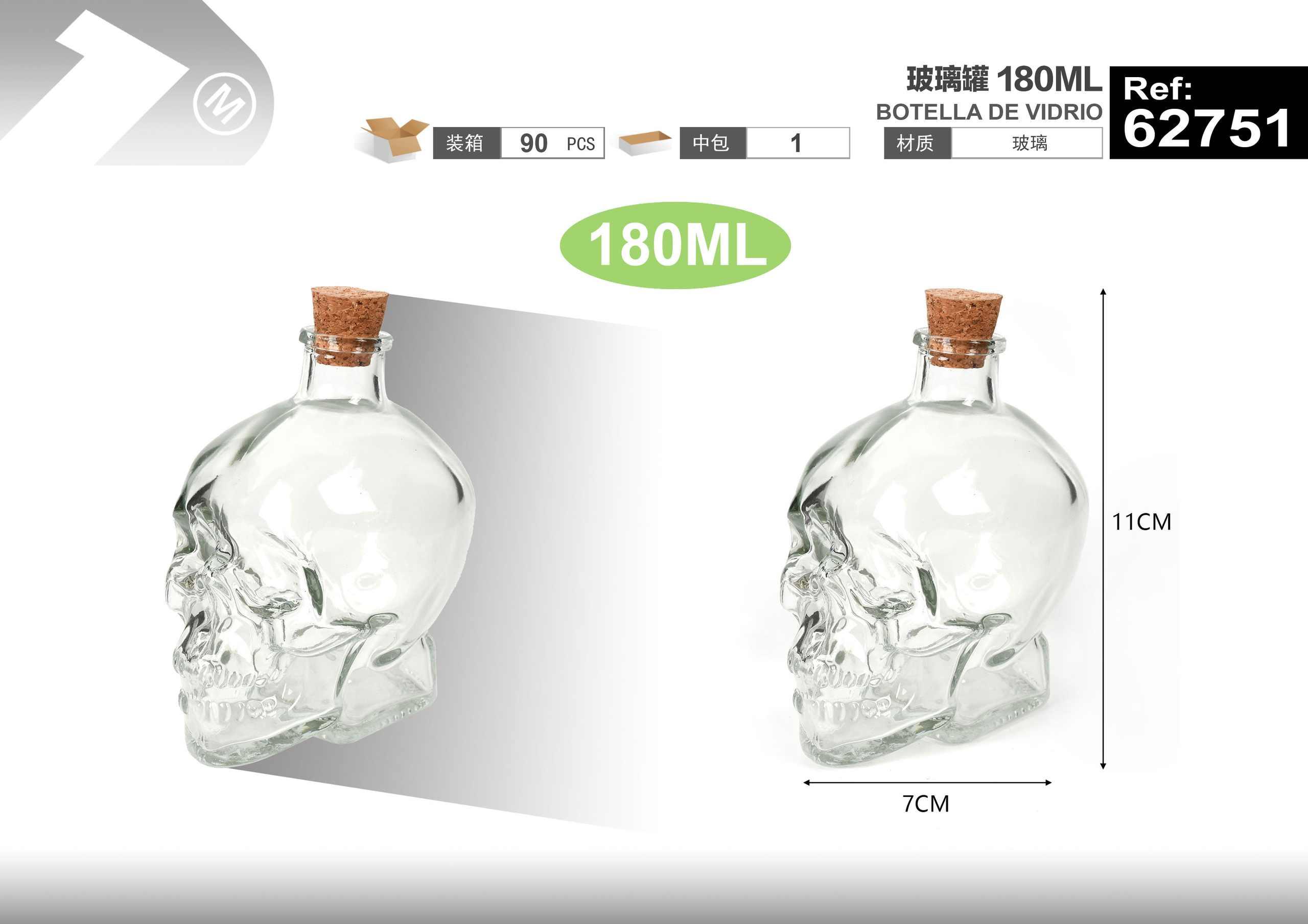 Frasco hermético, 180 ml, ref. 62751