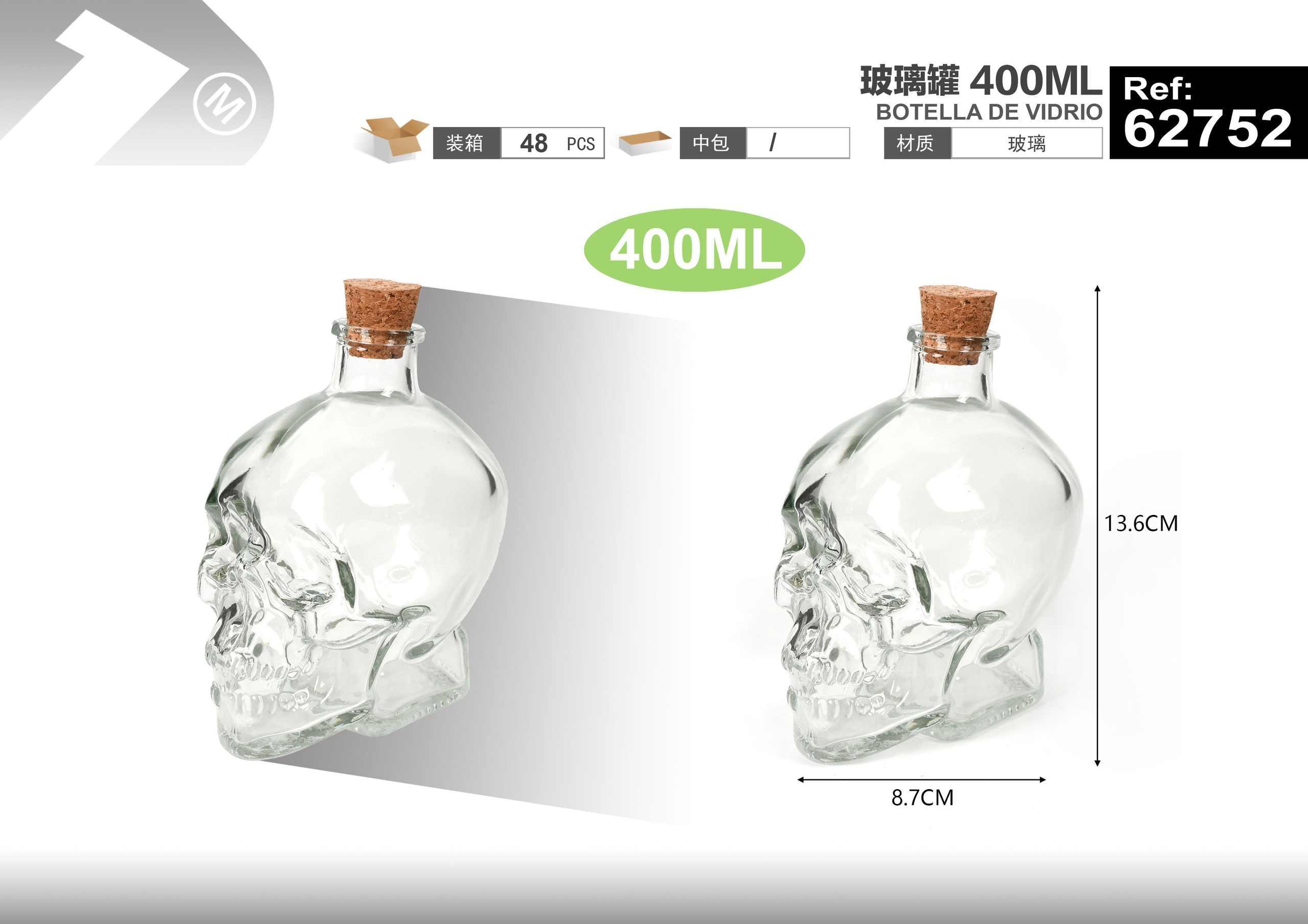 Frasco hermético, 400 ml, ref. 62752