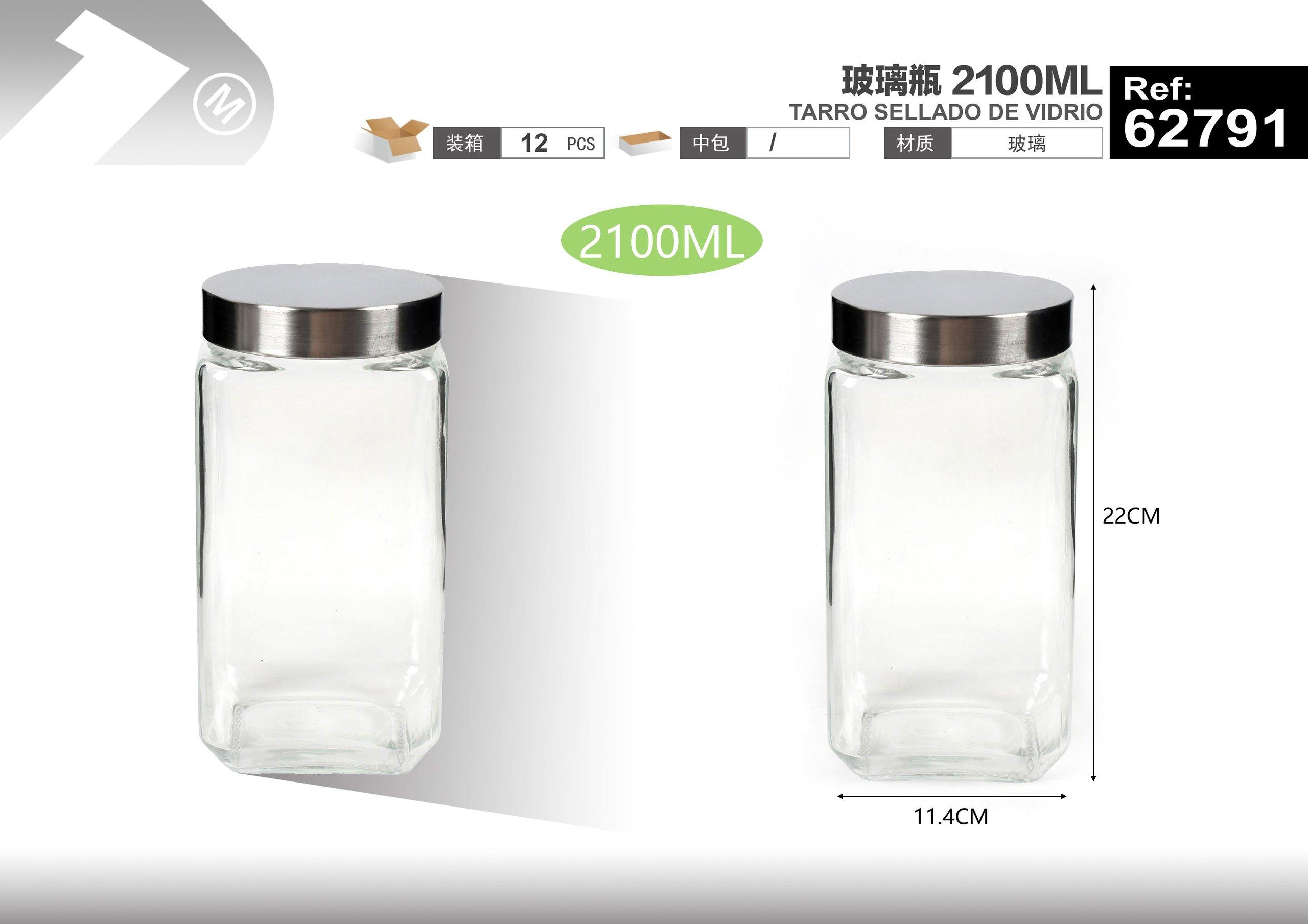 Frasco hermético, 2100 ml, ref. 62791