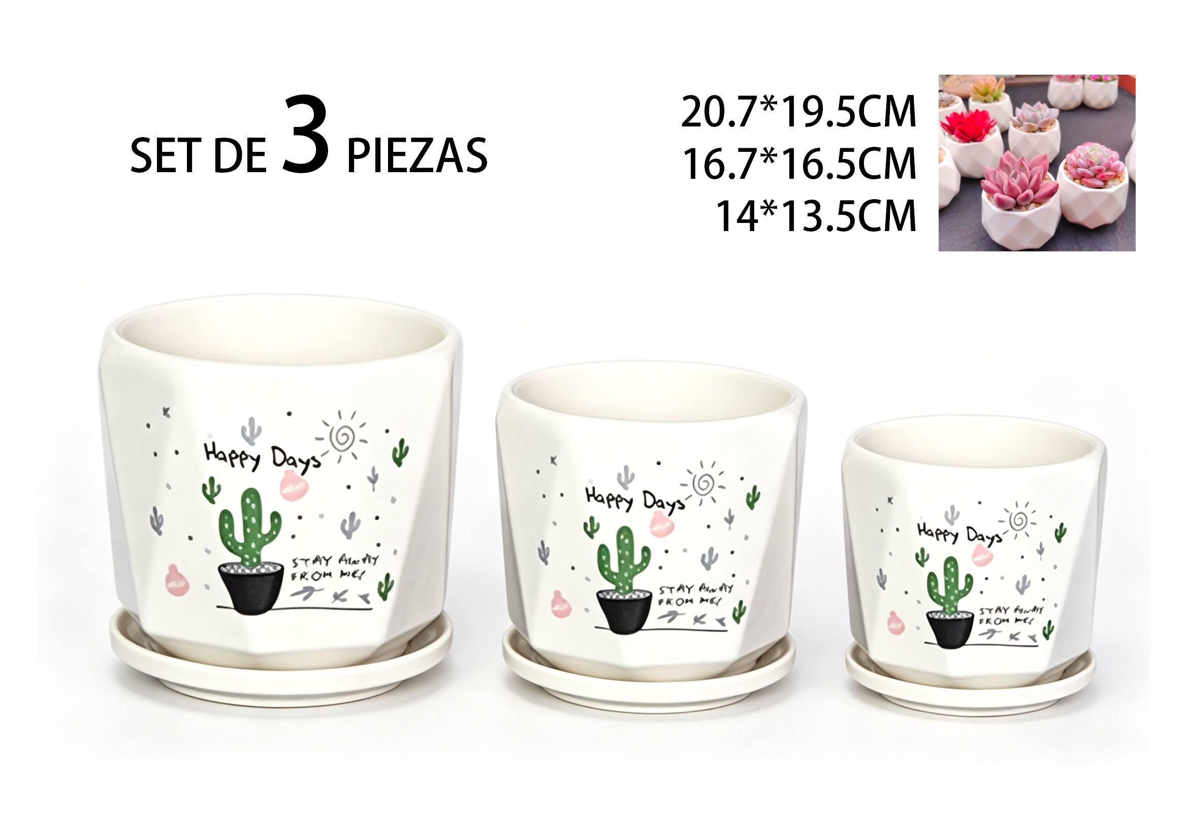Macetas de cerámica, modelo TX67218