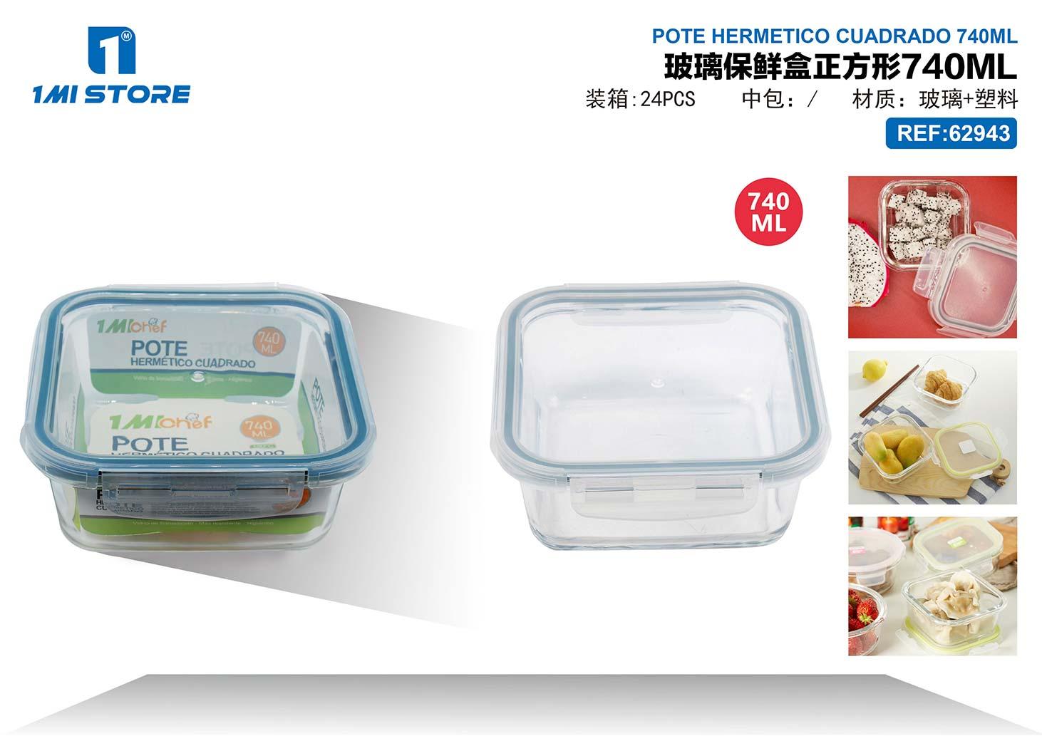 Recipiente para conservar alimentos, 740 ml