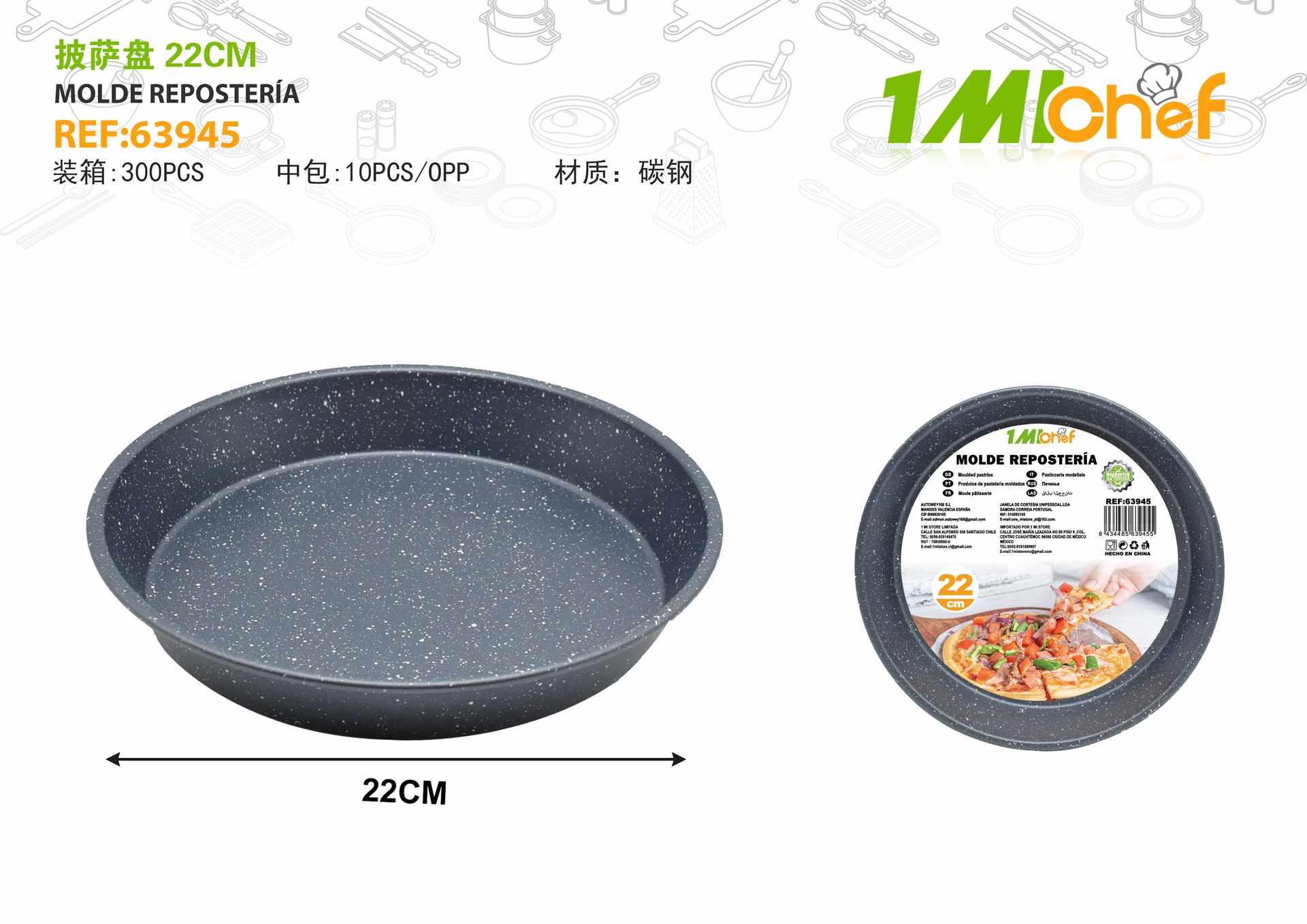 Moldes de acero al carbono, 22 cm