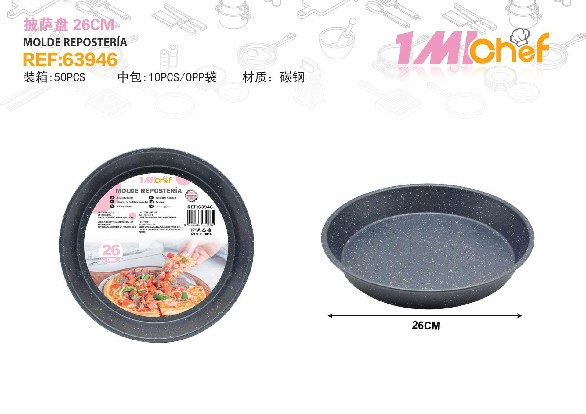 Moldes de acero al carbono, 26 cm, ref. 63946
