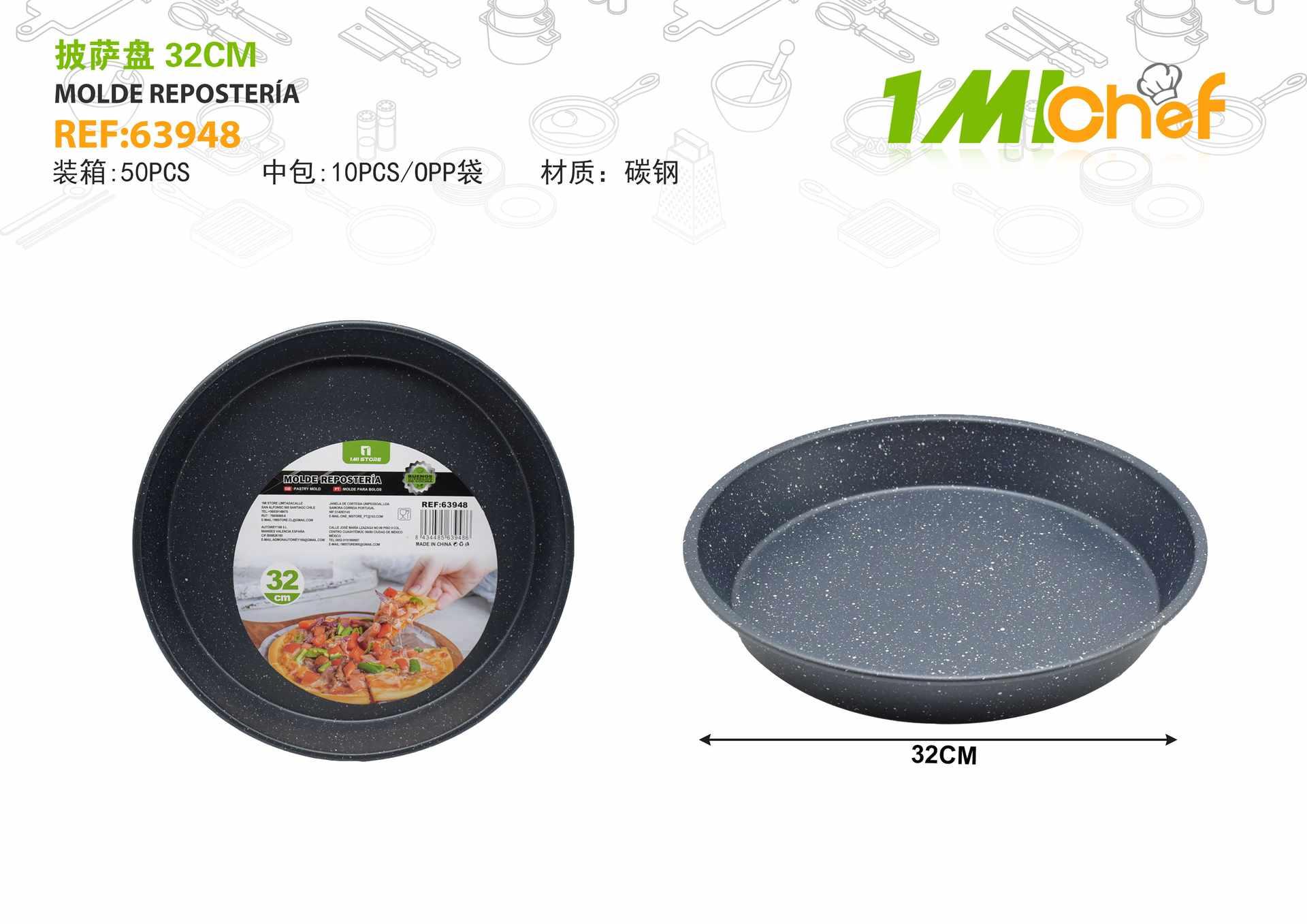 Moldes de acero al carbono, 32 cm, ref. 63948