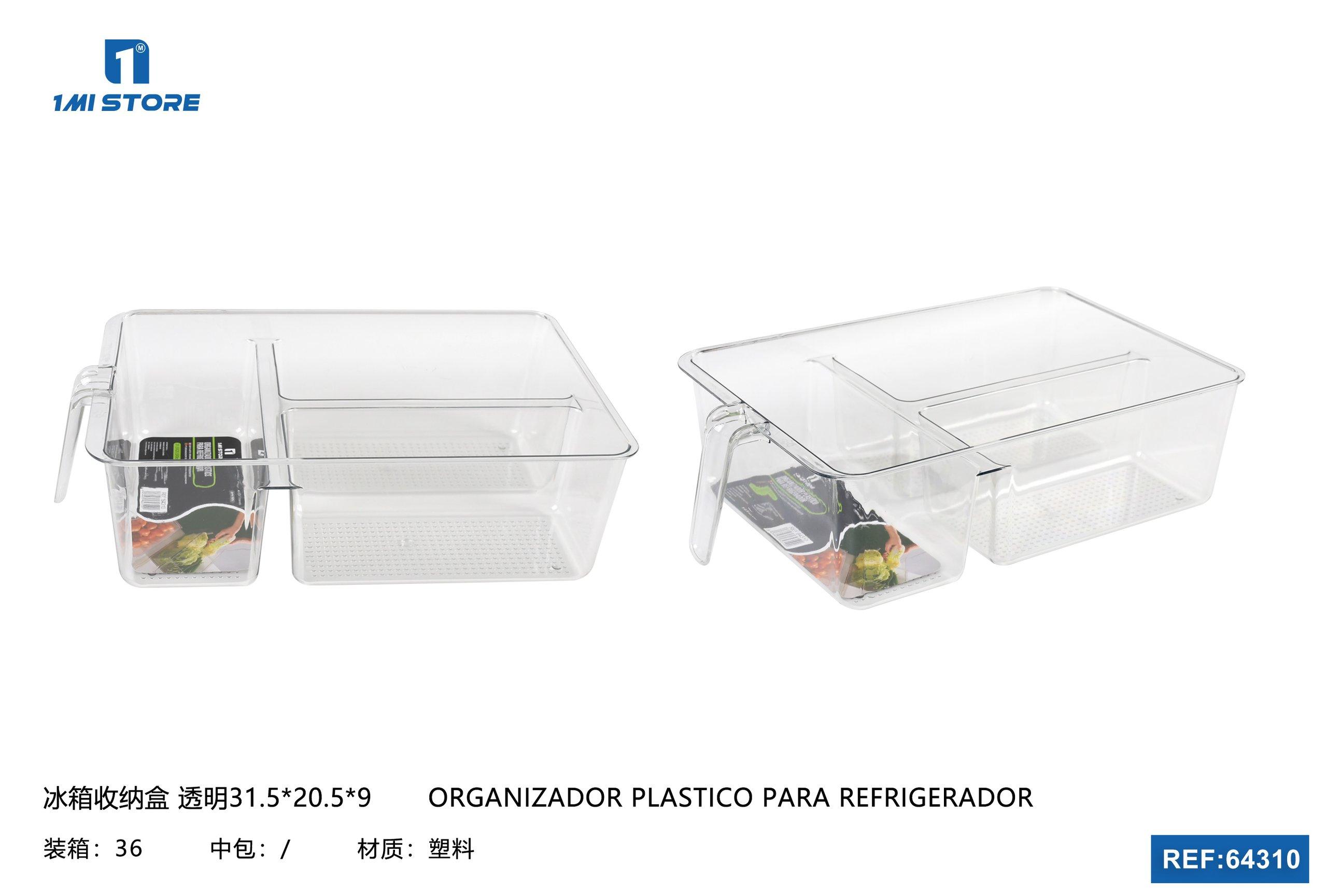 Caja organizadora, 31,5 × 20,5 × 9, color transparente