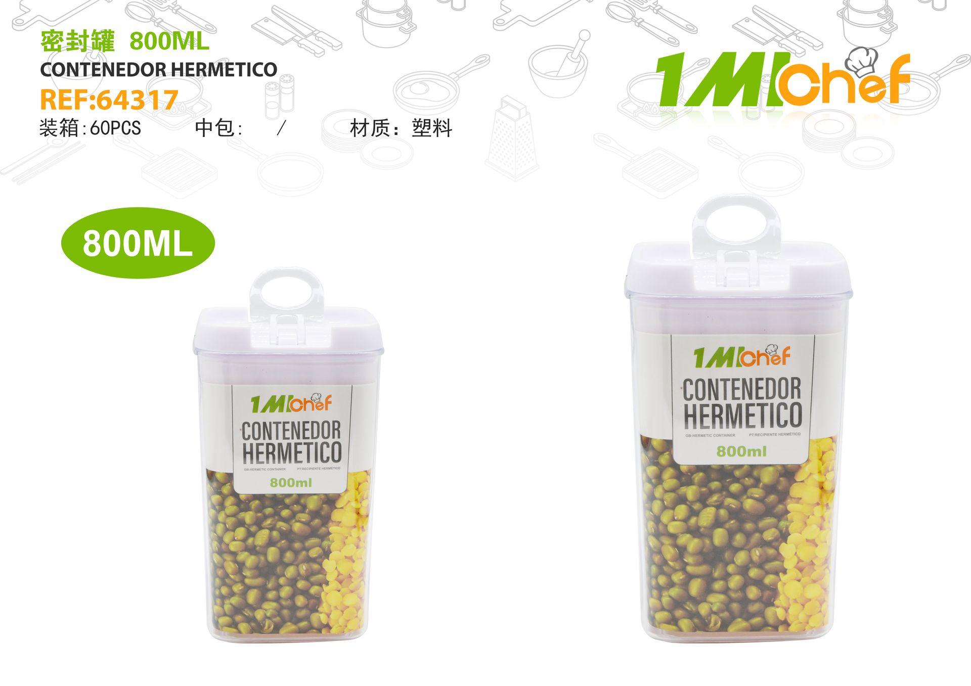 Frasco hermético, modelo JF110424, 800 ml