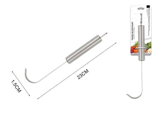 Utensilios de cocina con mango tubular redondo, 23 × 1,5 × 2 cm