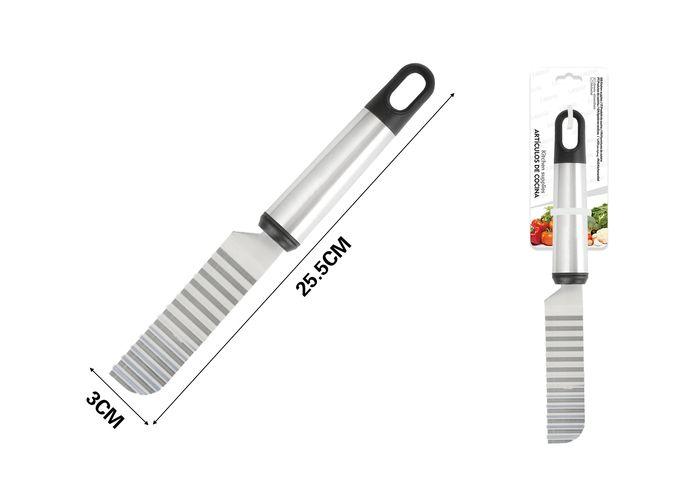 Cuchillo ondulado, 25,5 × 3 cm