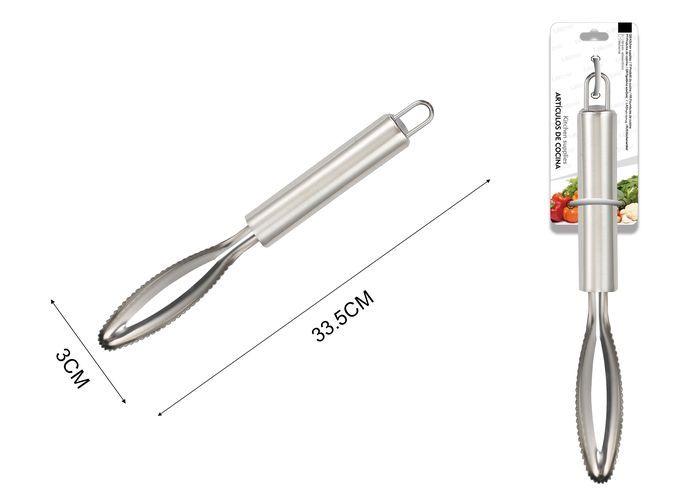 Utensilios de cocina con mango tubular redondo, 33,5 × 3 × 2 cm