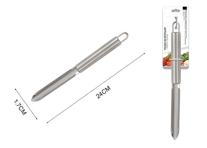 Utensilios de cocina con mango tubular redondo, 24 × 1,7 × 2 cm