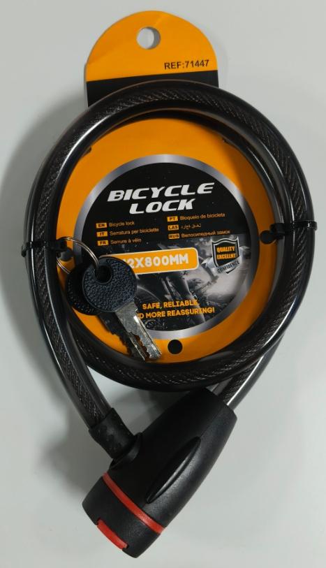 Cable de seguridad de acero trenzado, 12 × 800 mm, ref. 71447