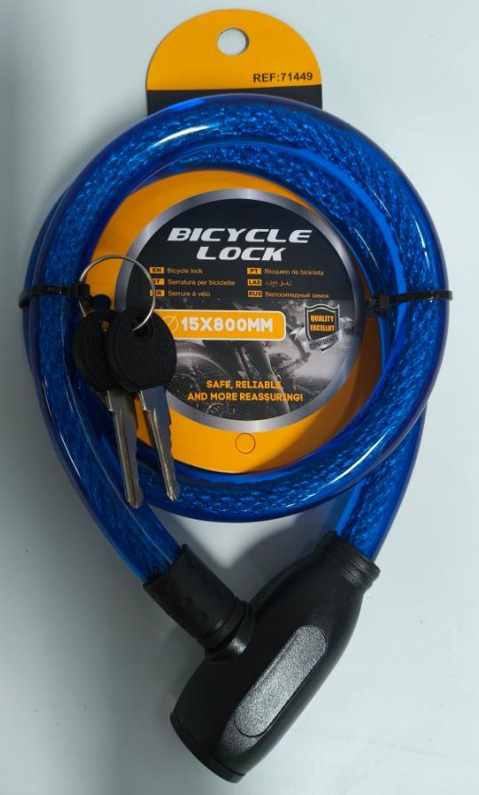 Cable de seguridad de acero trenzado, 15 × 800 mm