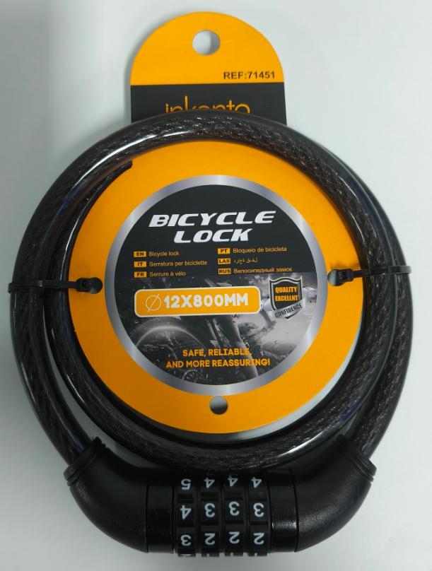 Cable de seguridad de acero trenzado, 12 × 800 mm, ref. 71451