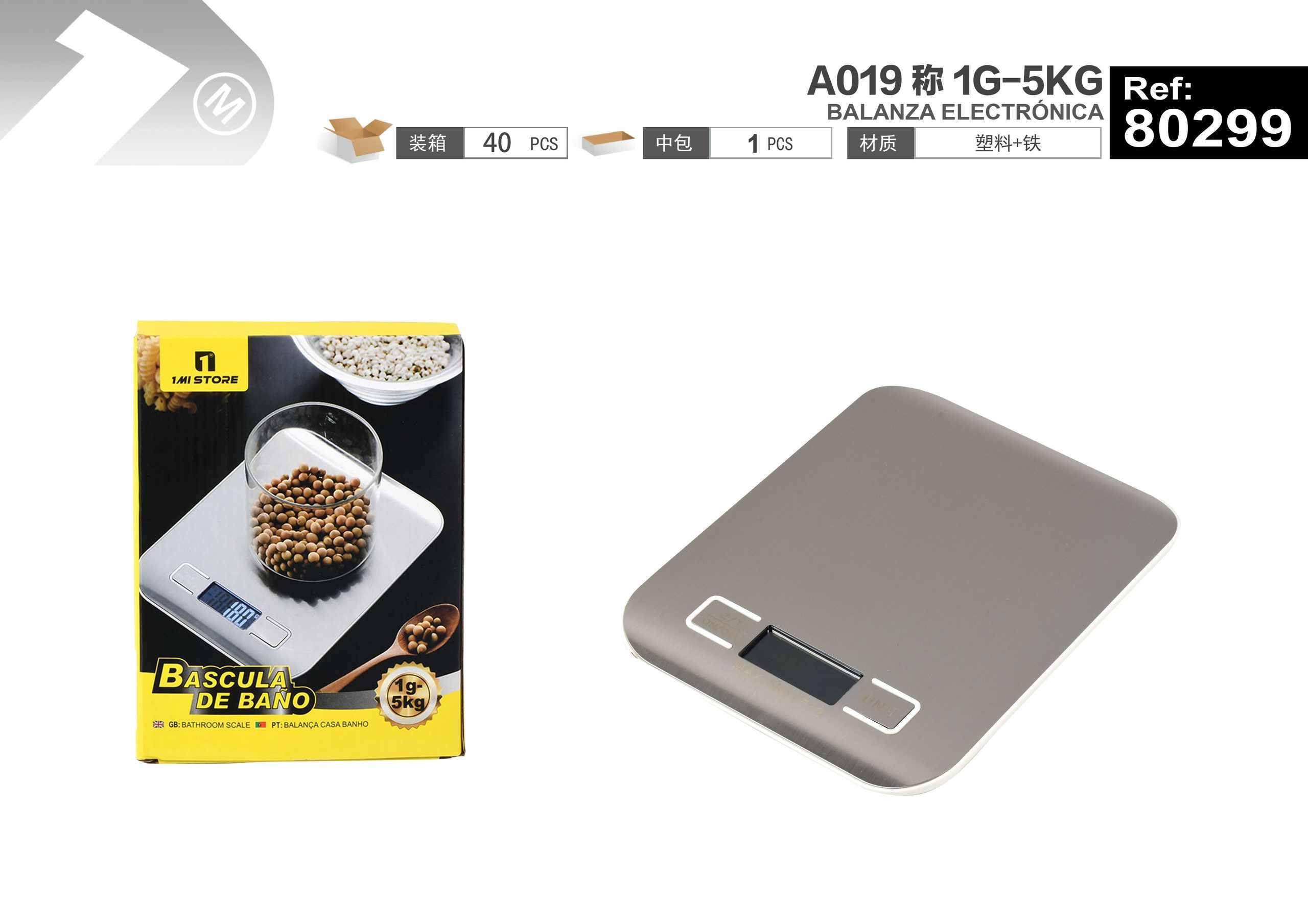 balanzas electronicas, modelo A019, modelo 1G-5KG, 1 g, 5 kg