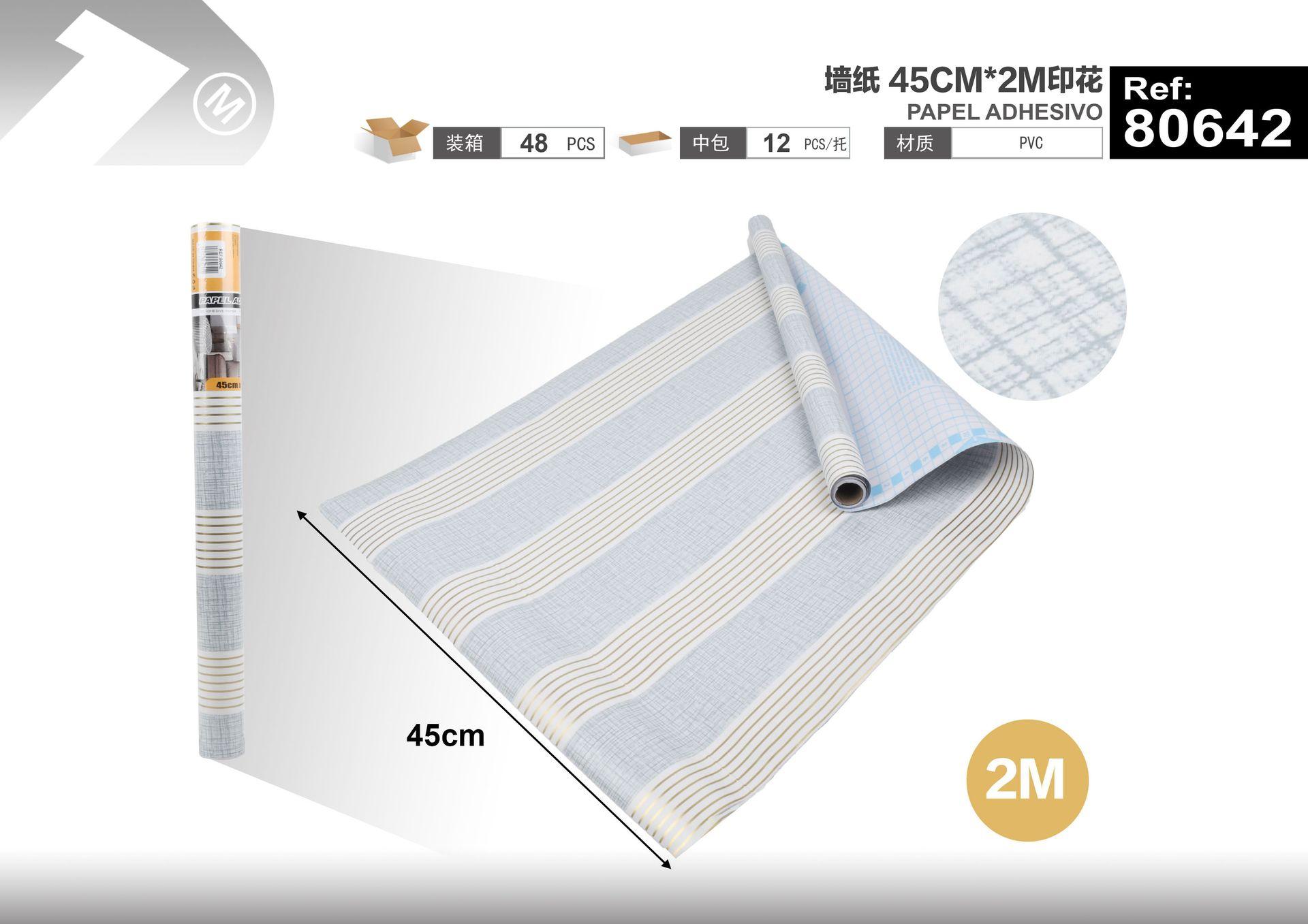 Papel tapiz decorativo, 45 cm, 2 m, modelo 80642
