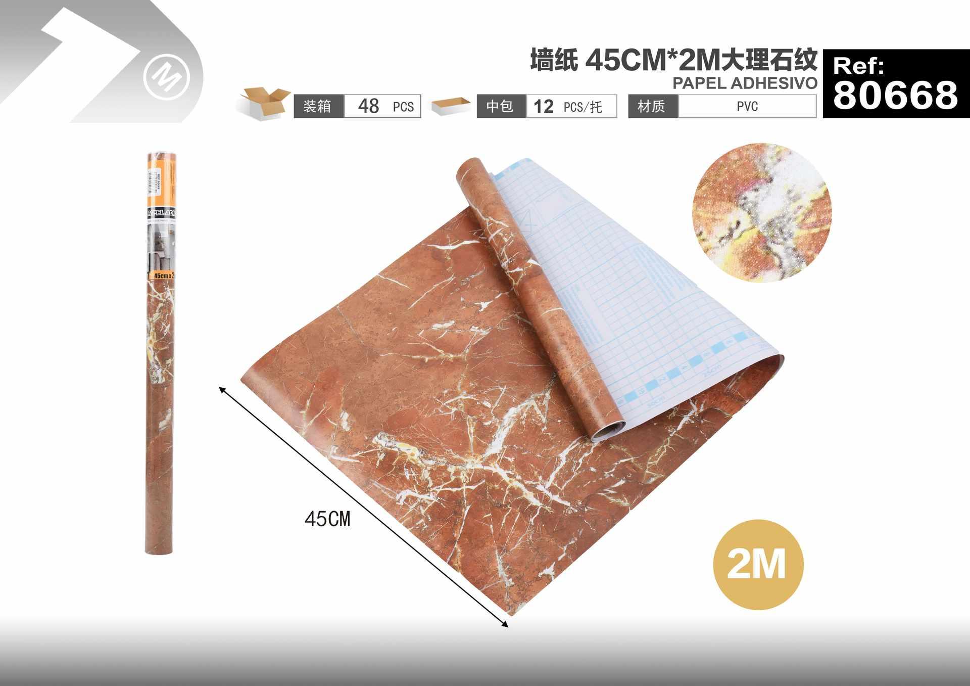 Papel tapiz decorativo, 45 cm, 2 m, modelo 80668