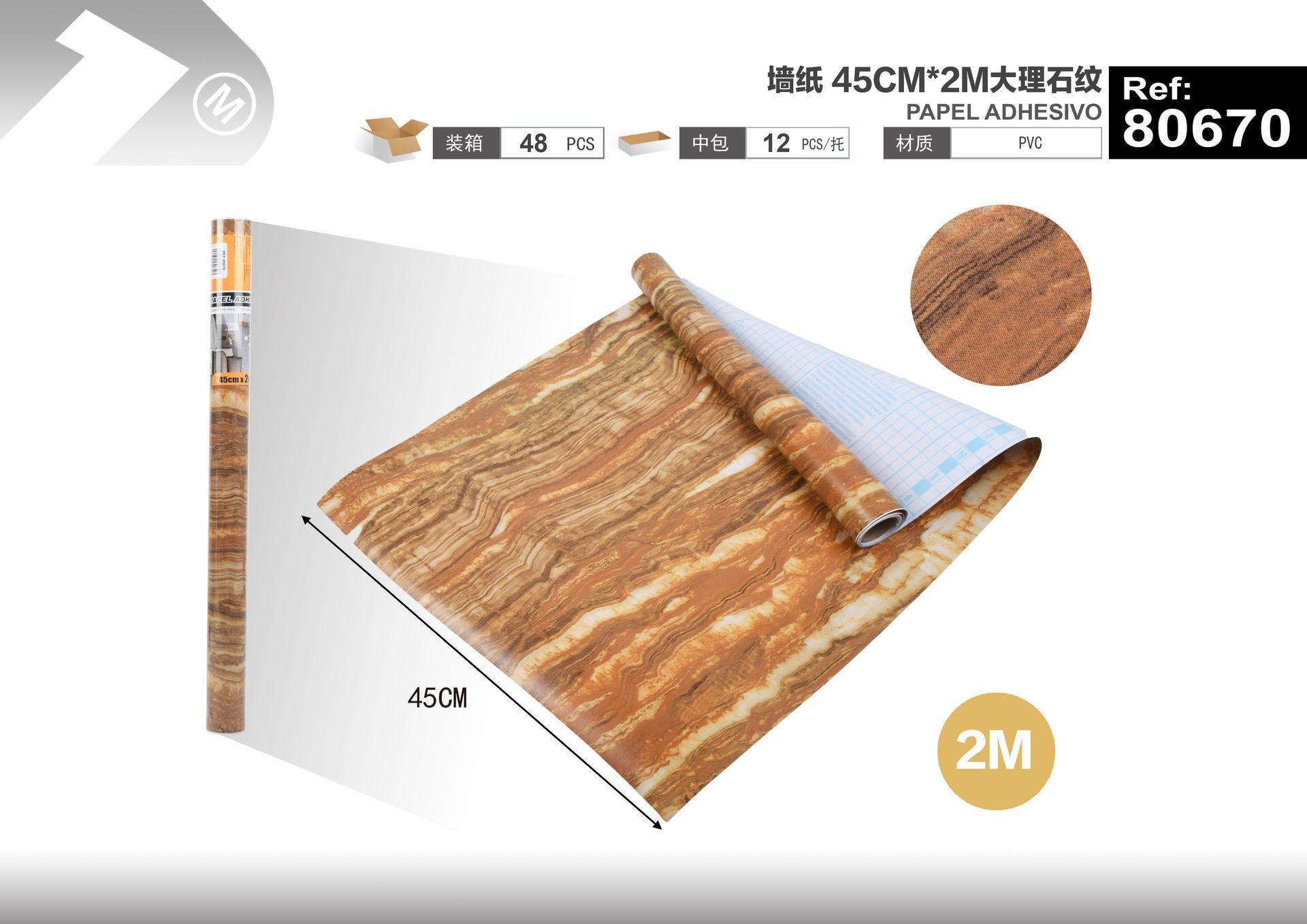 Papel tapiz decorativo, 45 cm, 2 m, modelo 80670