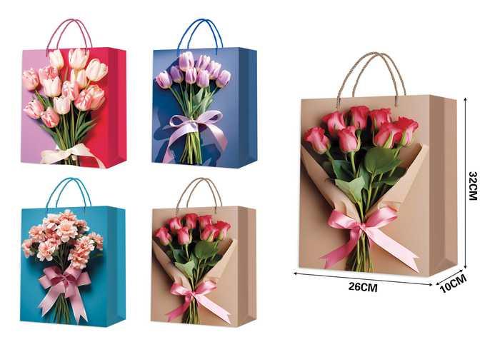 Bolsas de regalo, 26 × 32 × 10 cm, modelo 91659