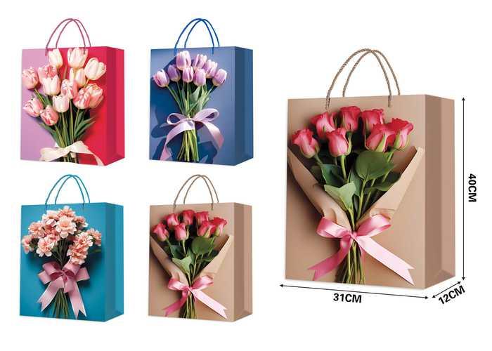 Bolsas de regalo, 31 × 40 × 12 cm, modelo 91660