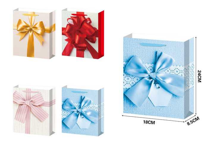 Bolsas de regalo, 18 × 24 × 8,5 cm, modelo 91661