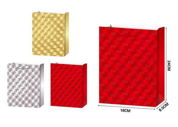 Bolsas de regalo, 18 × 24 × 8,5 cm, modelo 91686