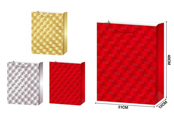 Bolsas de regalo, 31 × 40 × 12 cm, modelo 91688