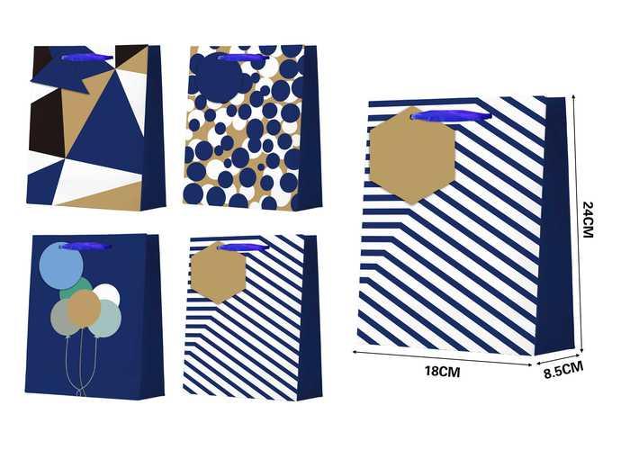 Bolsas de regalo, 18 × 24 × 8,5 cm, modelo 91723