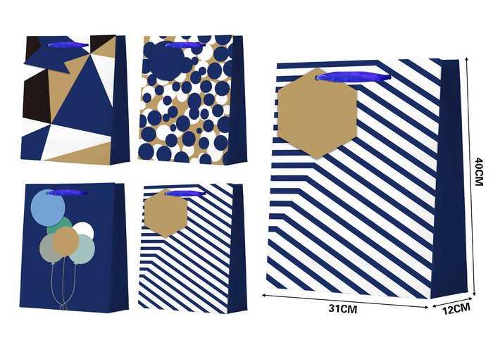 Bolsas de regalo, 31 × 40 × 12 cm, modelo 91725