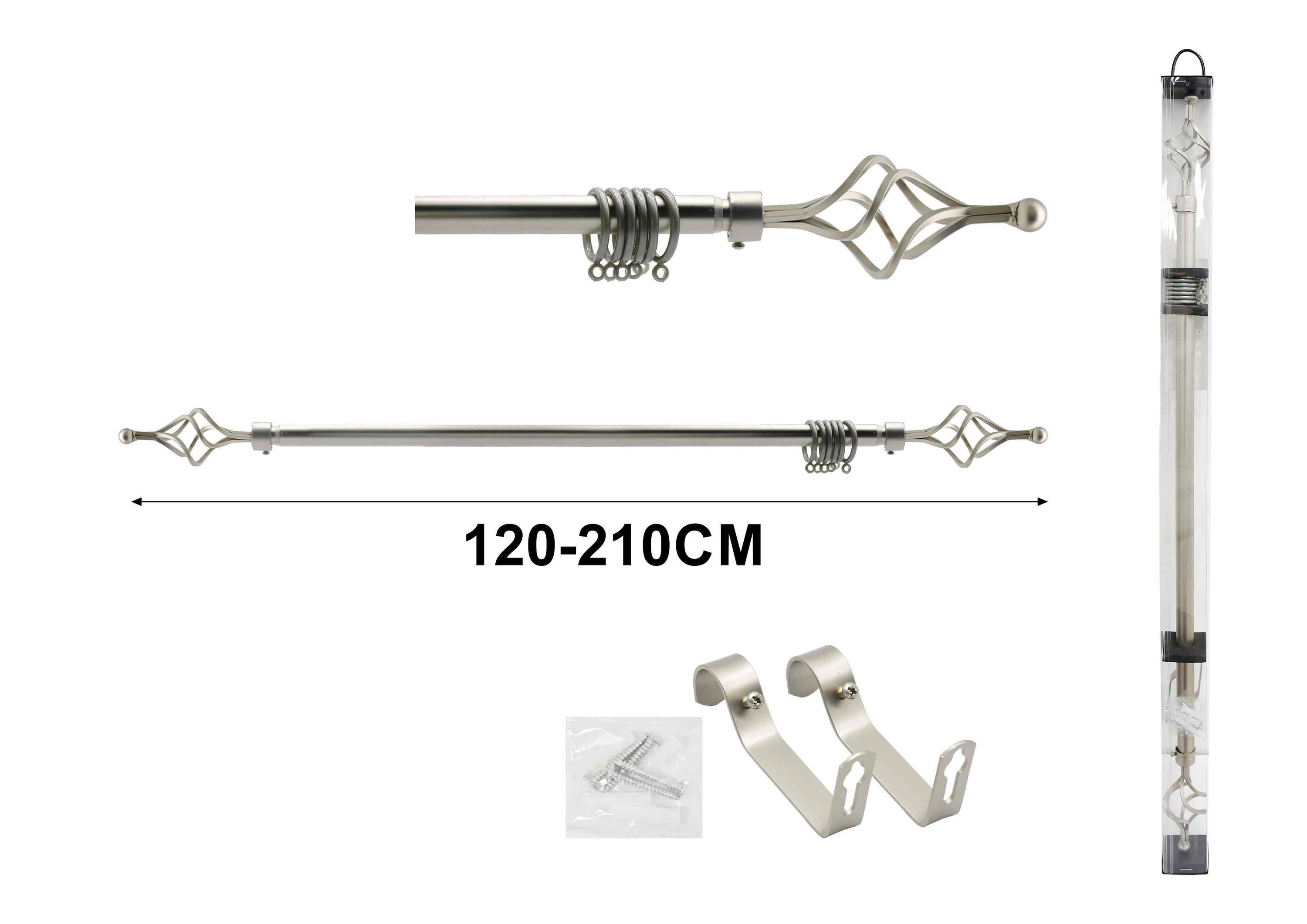 Barras para cortinas, 210 cm, modelo A75326