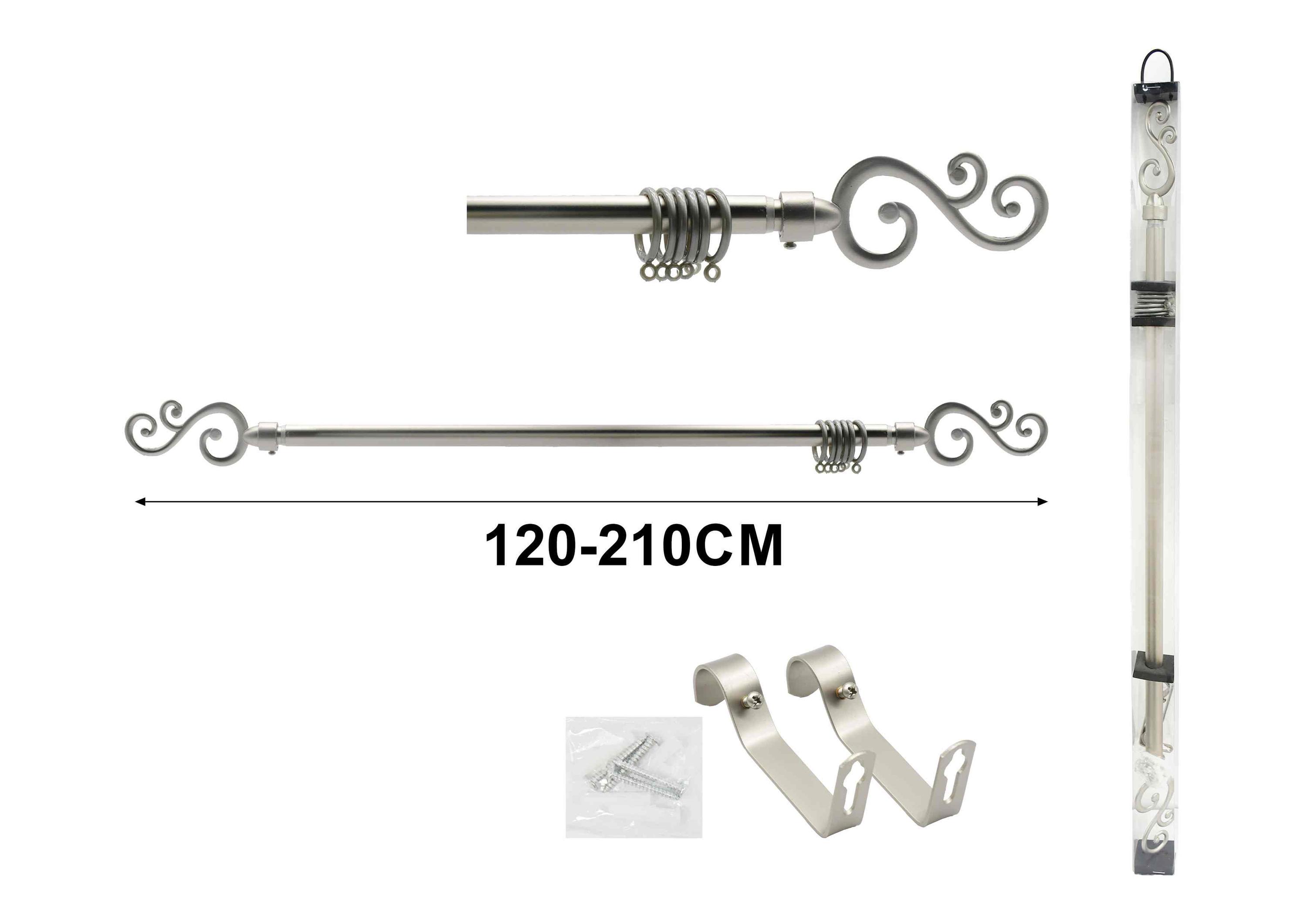 Barras para cortinas, 210 cm, modelo A75338