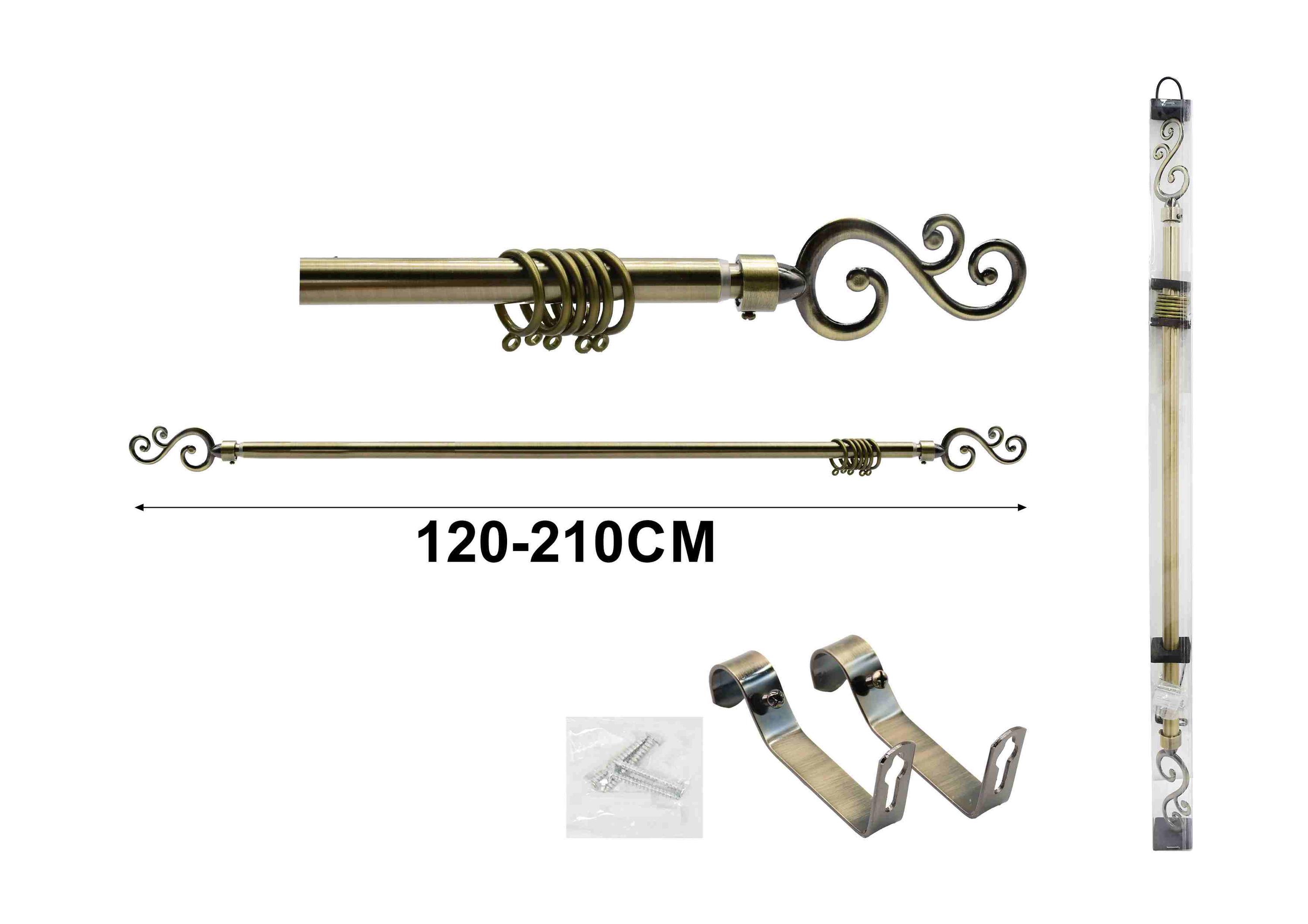 Barras para cortinas, 210 cm, modelo A75339