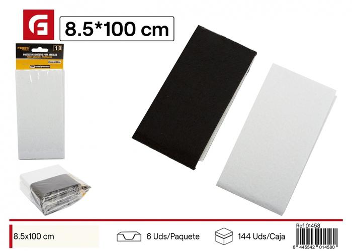 Protector para pata de mueble, 85 mm, 100 cm, 1 pieza, color negro