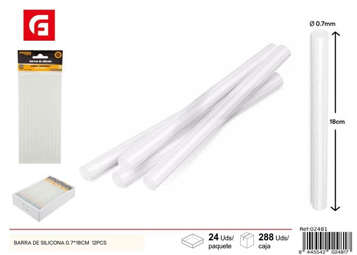 Bridas para cables, 0,7 × 18 cm, 12 piezas
