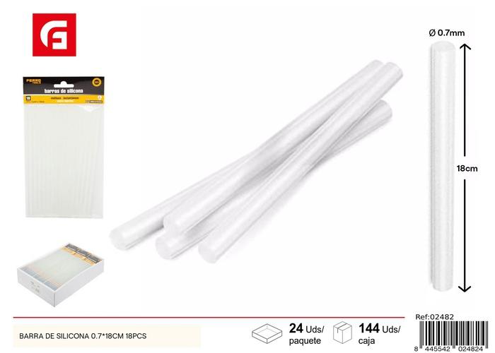 Bridas para cables, 0,7 × 18 cm, 18 piezas