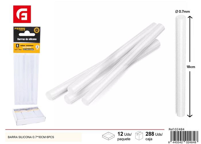 Bridas para cables, 0,7 × 10 cm, 6 piezas