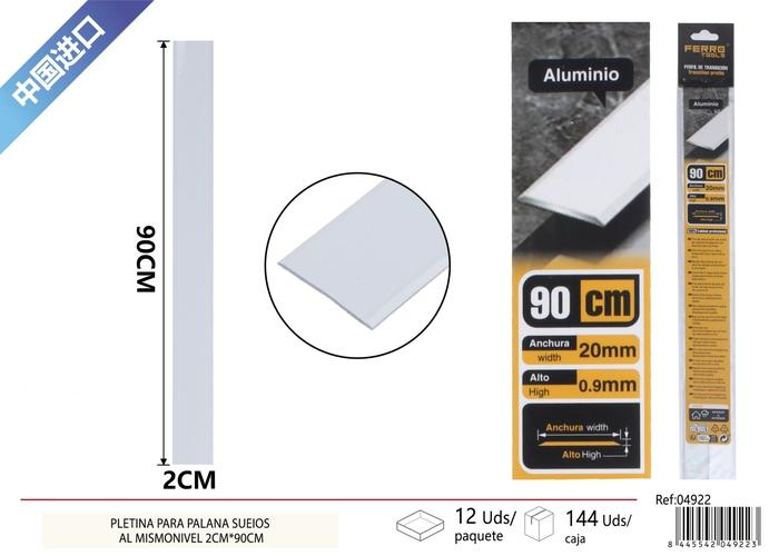 Burlete de sellado, 1,27 mm, 2 cm, 90 cm, color blanco