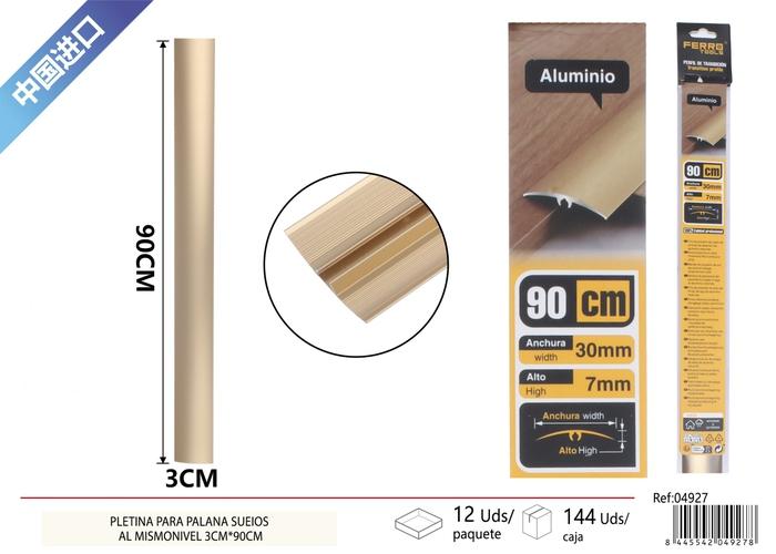Burlete de sellado, 0,97 mm, 3 cm, 90 cm, color dorado