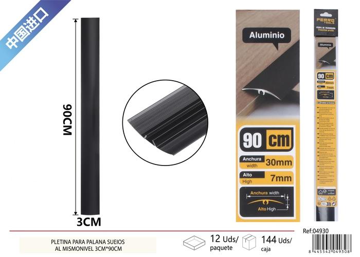 Burlete de sellado, 0,97 mm, 3 cm, 90 cm, color negro