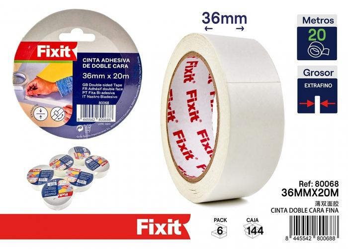 Cinta de doble cara, 36 mm, 20 m