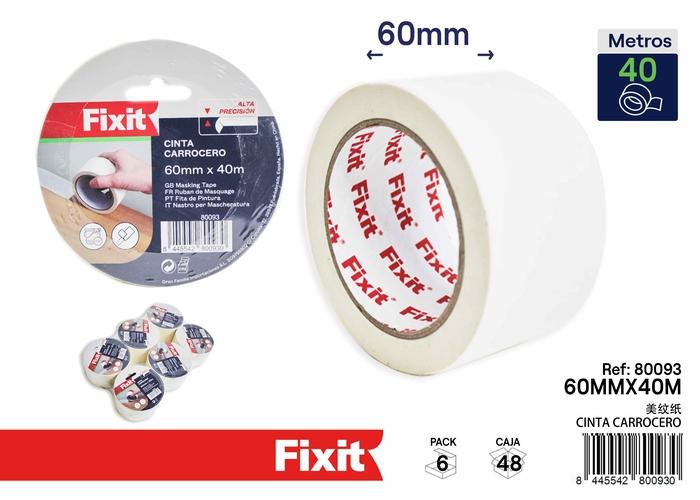 Cinta de enmascarar, 60 mm, 40 m