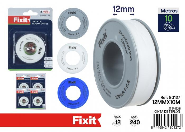 Cinta de fibra natural, 1,2 × 10 × 0,1 × 0,3, colores azul, blanco y gris