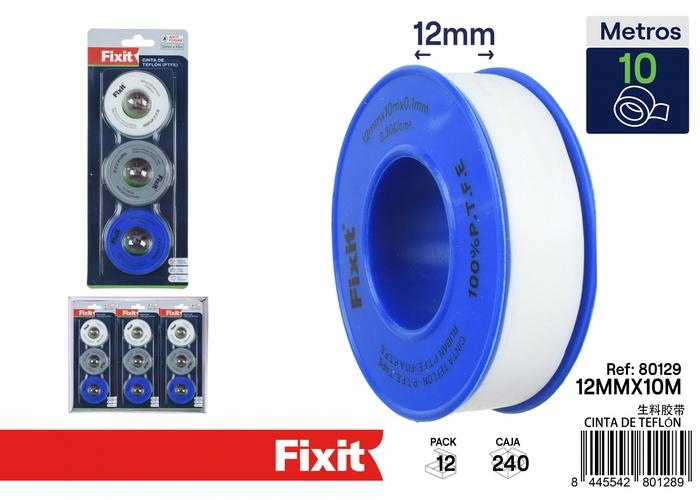 Cinta de fibra natural, 1,2 × 10 × 0,1 × 0,3, 3 piezas, colores azul, blanco y gris