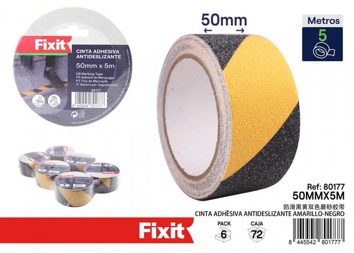 Cinta especializada, 50 mm, 5 m, colores bicolor, amarillo y negro