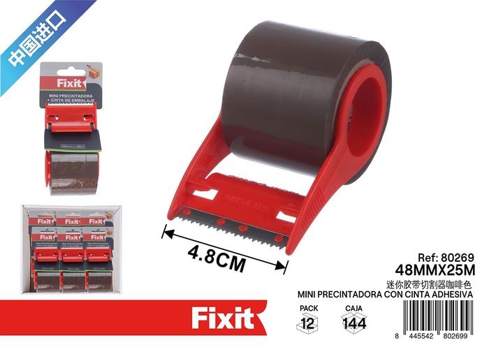 Dispensador de cinta, 48 × 25 m, 25 m, color marrón